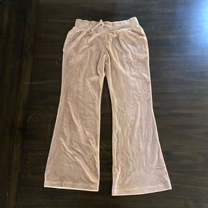 Abercrombie kids tan sweatpants wide leg